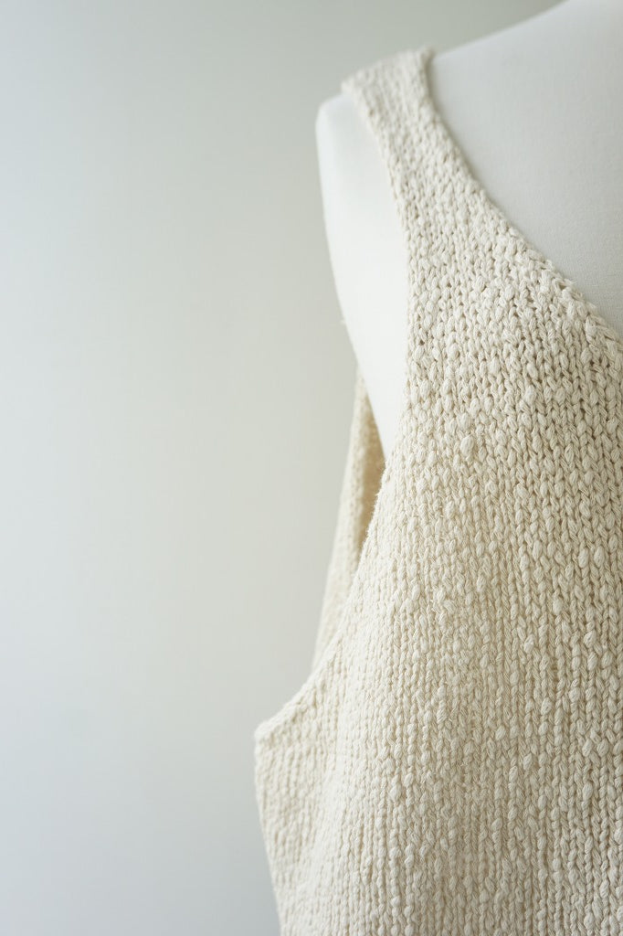 再入荷　mizuiro-ind(ミズイロインド) Lily‐yarn　vest