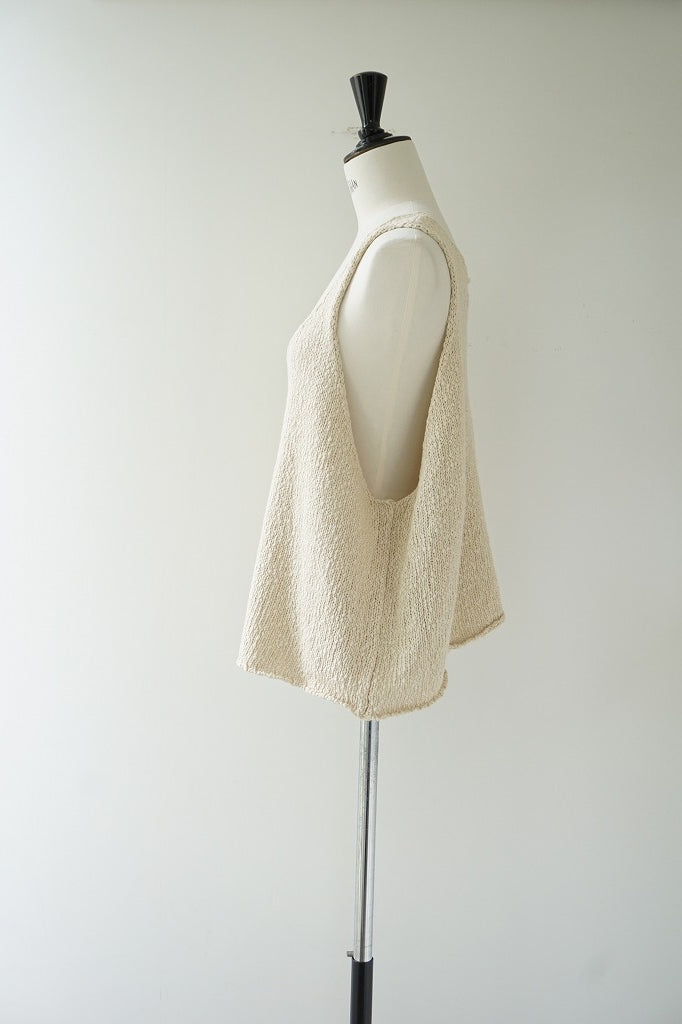 再入荷　mizuiro-ind(ミズイロインド) Lily‐yarn　vest