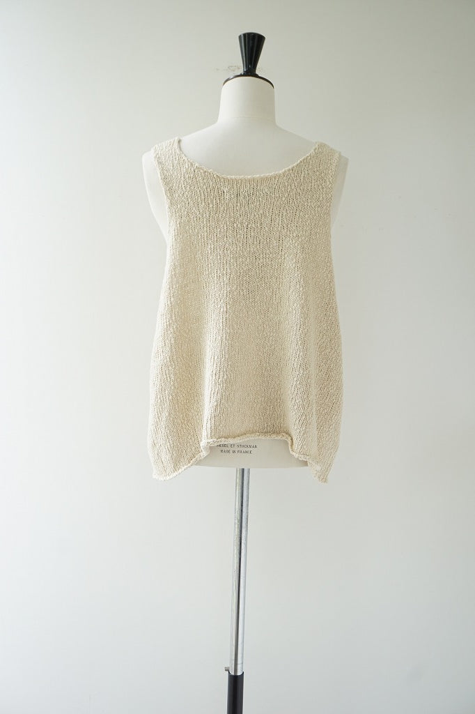 再入荷　mizuiro-ind(ミズイロインド) Lily‐yarn　vest