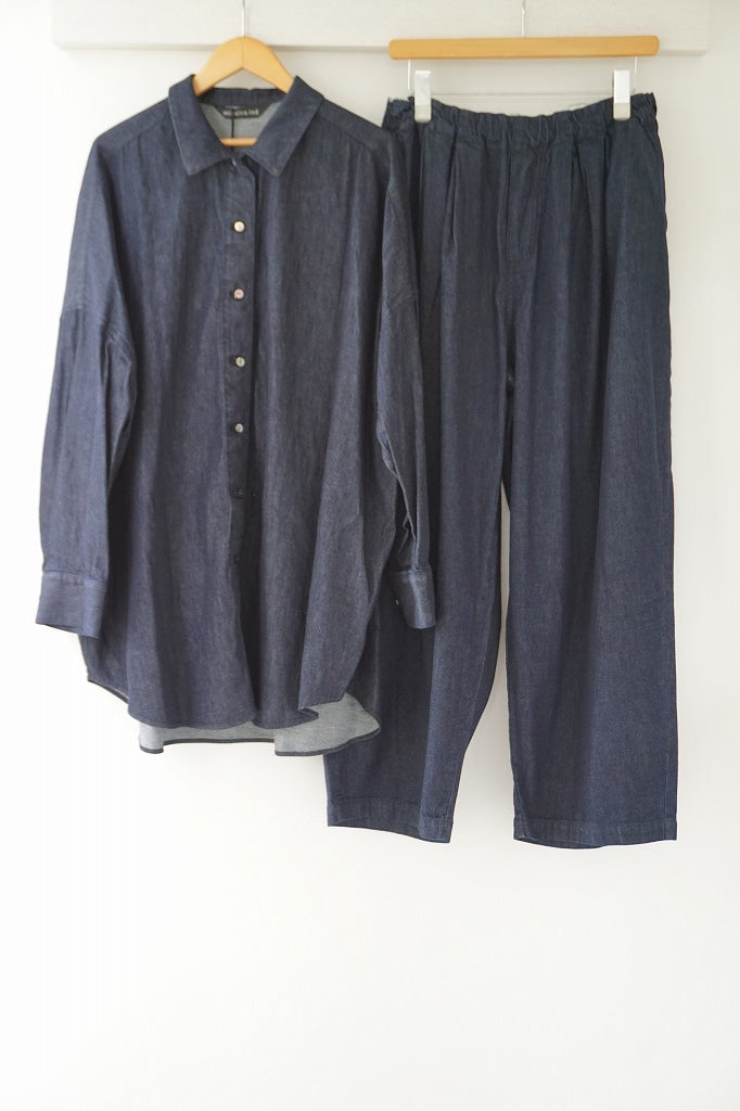 mizuiro-ind(ミズイロインド) denim wide シャツ