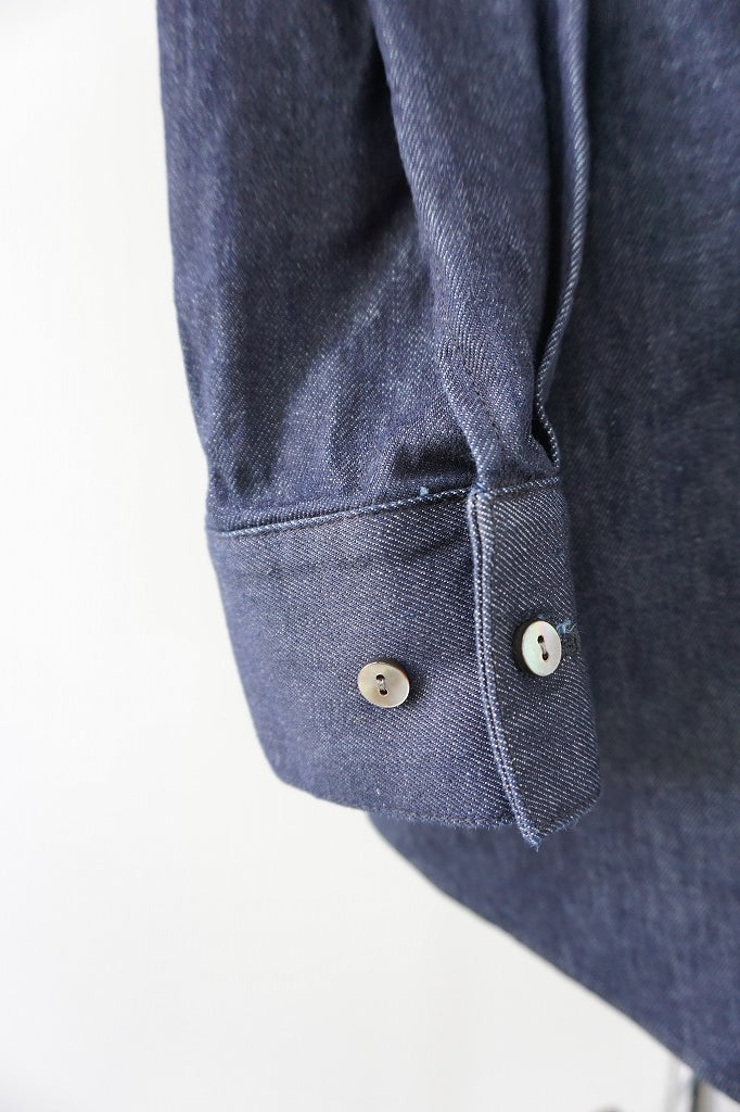 mizuiro-ind(ミズイロインド) denim wide シャツ