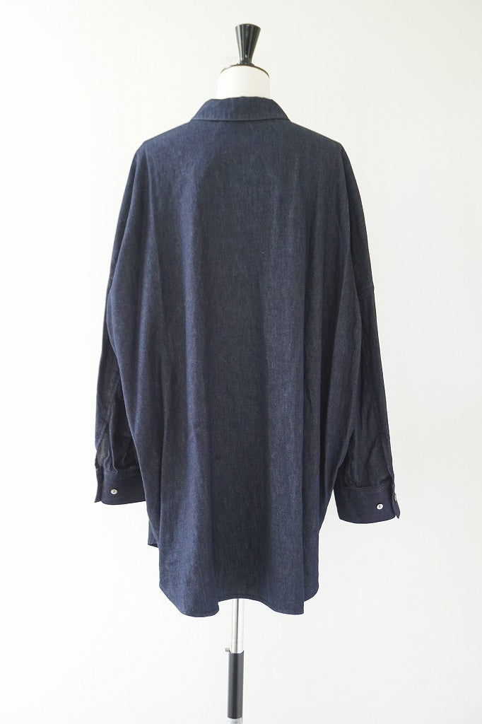 mizuiro-ind(ミズイロインド) denim wide シャツ