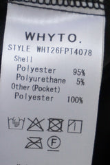 WHYTO.(ホワイト) leather like pleats pants