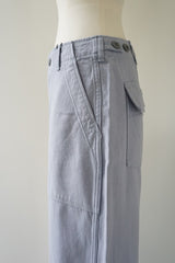 KHA:KI(カーキ)　WIDE FATIGUE TROUSERS