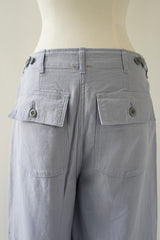 KHA:KI(カーキ)　WIDE FATIGUE TROUSERS