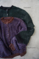 WHYTO.(ホワイト) mix fur cardigan