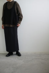 再入荷　mizuiro-ind(ミズイロインド) Lily‐yarn　vest
