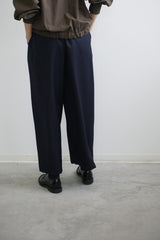 maison de soil(メゾンドソイル)　WORSTED SERGE 2TUCK WIDE EASY PANTS