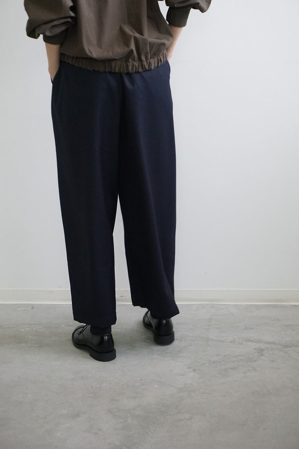 maison de soil(メゾンドソイル) WORSTED SERGE 2TUCK WIDE EASY PANTS