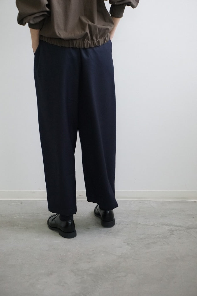 maison de soil(メゾンドソイル)　WORSTED SERGE 2TUCK WIDE EASY PANTS