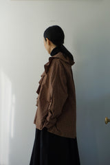 ROBE de PEAU（ローブデポー）2Way Frill Collar Blouse