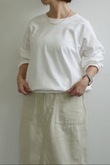 FACTORY(ファクトリー)　綿カットソー サイドリブトレーナー