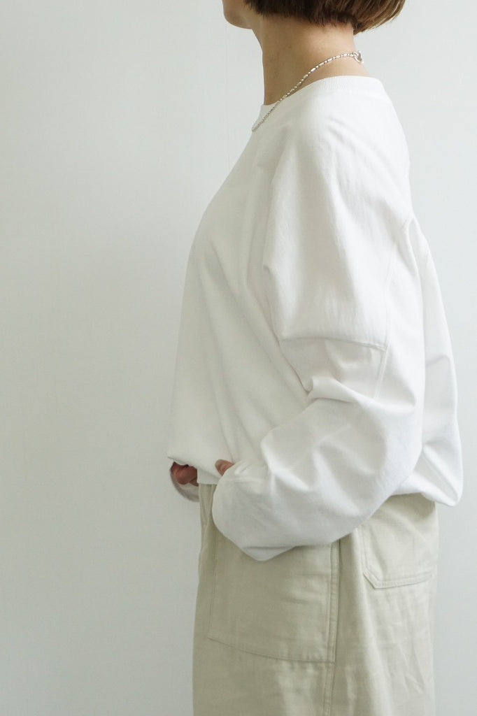 FACTORY(ファクトリー)　綿カットソー サイドリブトレーナー