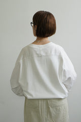 FACTORY(ファクトリー)　綿カットソー サイドリブトレーナー