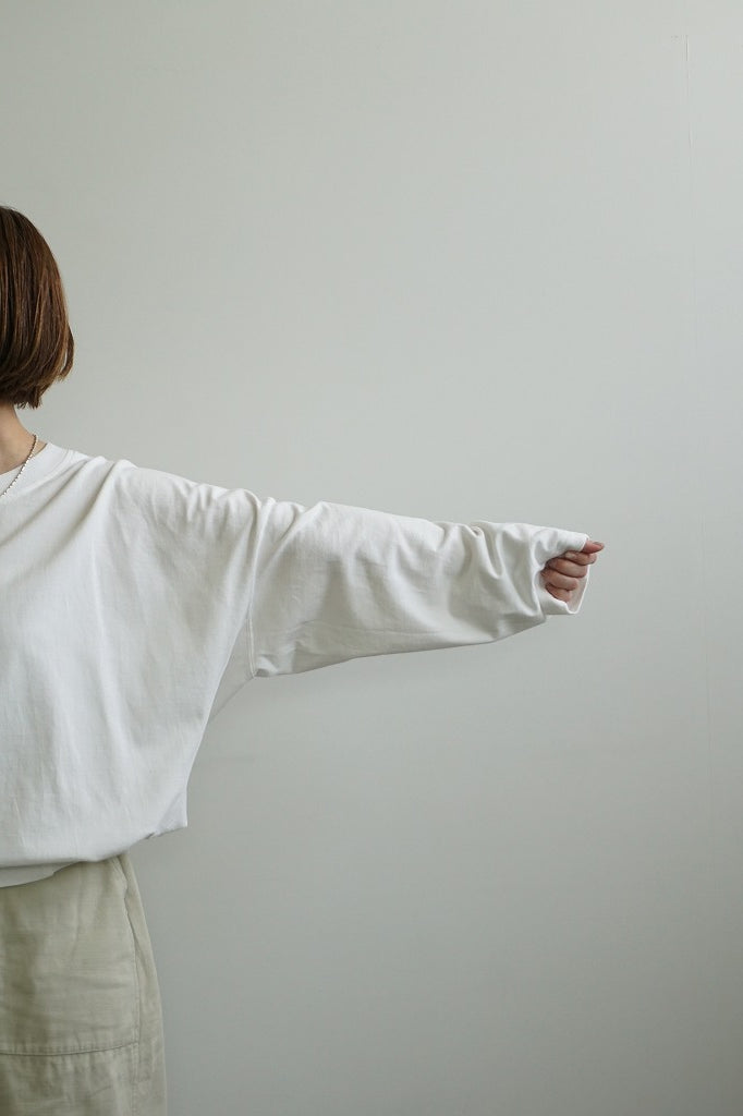 FACTORY(ファクトリー)　綿カットソー サイドリブトレーナー