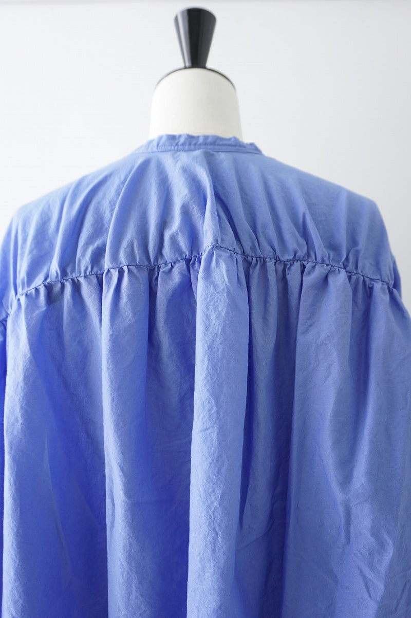 mizuiro-ind(ミズイロインド)back gather wide shirt