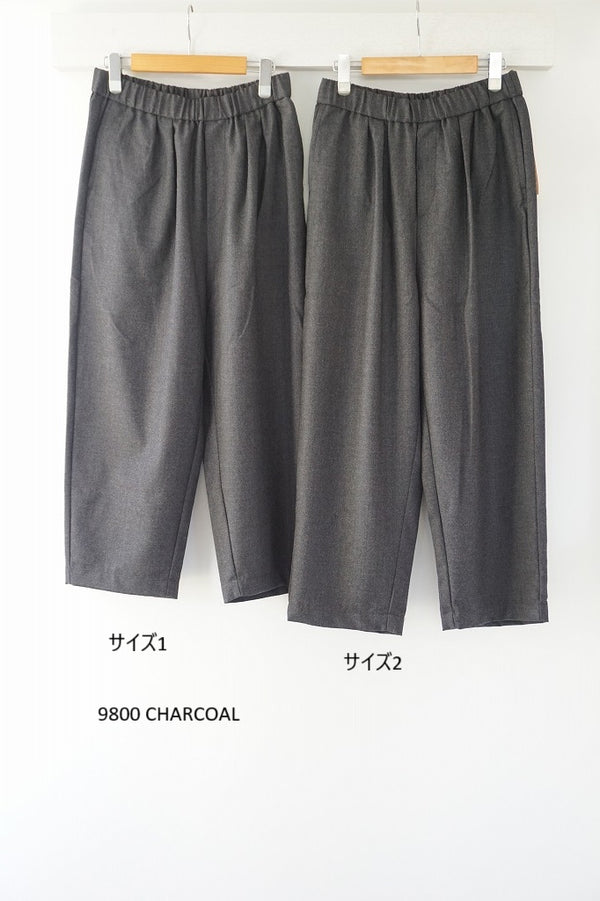 maison de soil(メゾンドソイル)　WORSTED SERGE 2TUCK TAPERD EASY PANTS