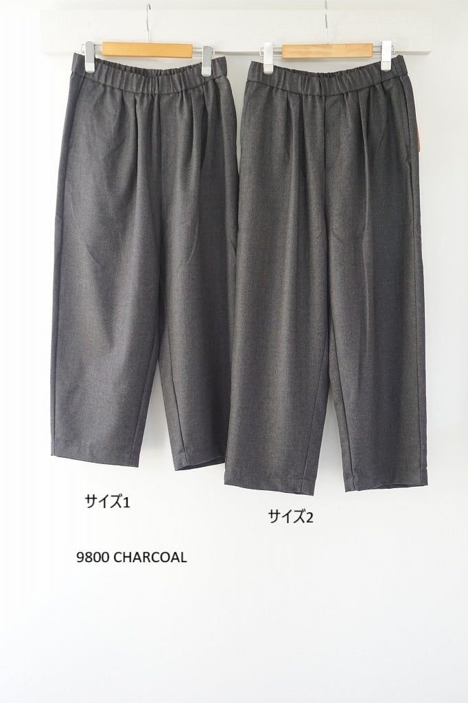 maison de soil(メゾンドソイル)　WORSTED SERGE 2TUCK TAPERD EASY PANTS
