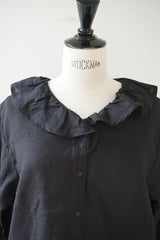 fog linen work(フォグリネンワーク)　アリス　トップ　ブラック