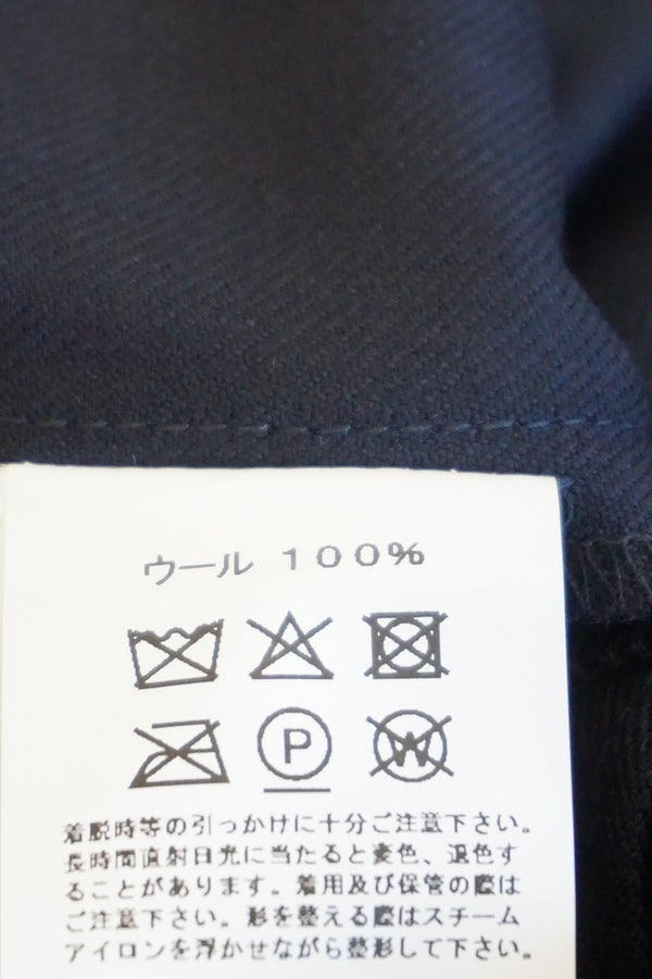 maison de soil(メゾンドソイル) WORSTED SERGE 2TUCK WIDE EASY PANTS