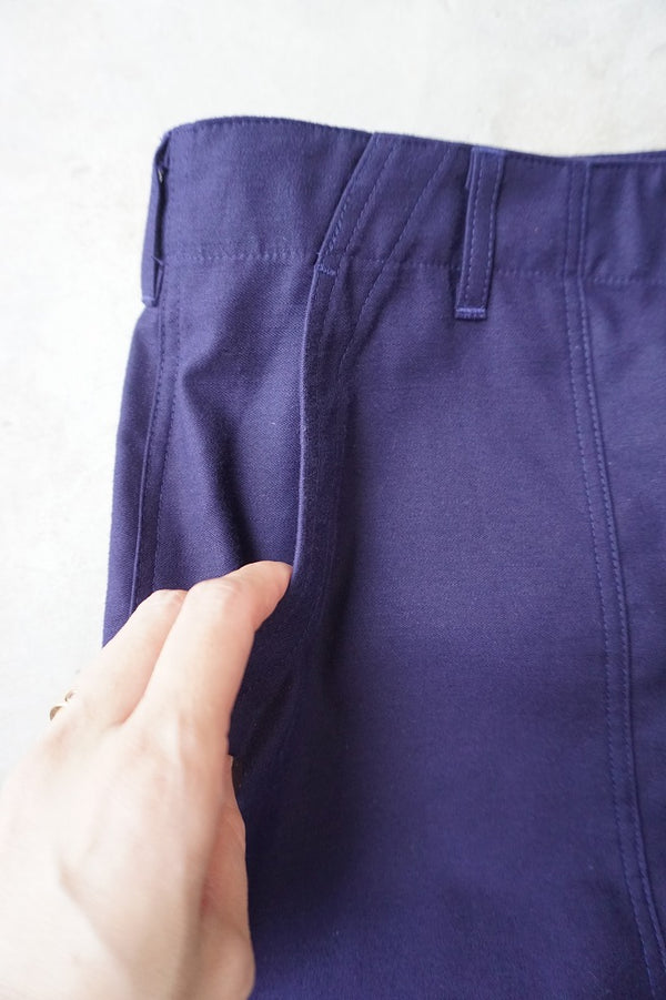 HTS ベイカーパンツ　ネイビー HTS(エイチティーエス) BACK SATIN BAKER PANTS バックサテンベイカー