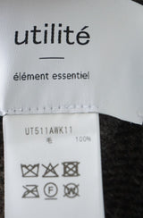 utilite(ユティリテ) ペルーハイランドウール　モックネックベスト
