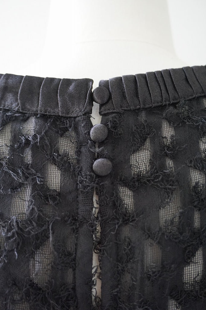 WHYTO.(ホワイト) jacquard volume blouse