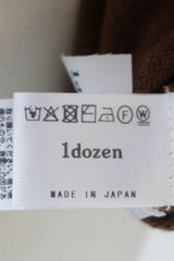 1dozen（イチダース）ファインラムフェルト　ラウンドネックプルオーバー
