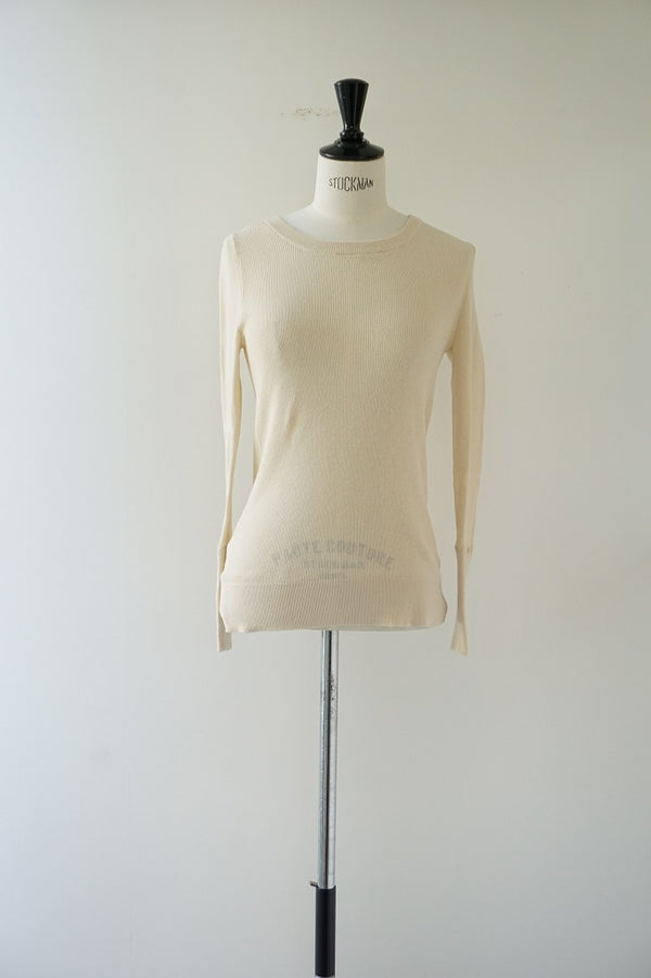 再入荷　tumugu(ツムグ)コットンリブニットUネック長袖