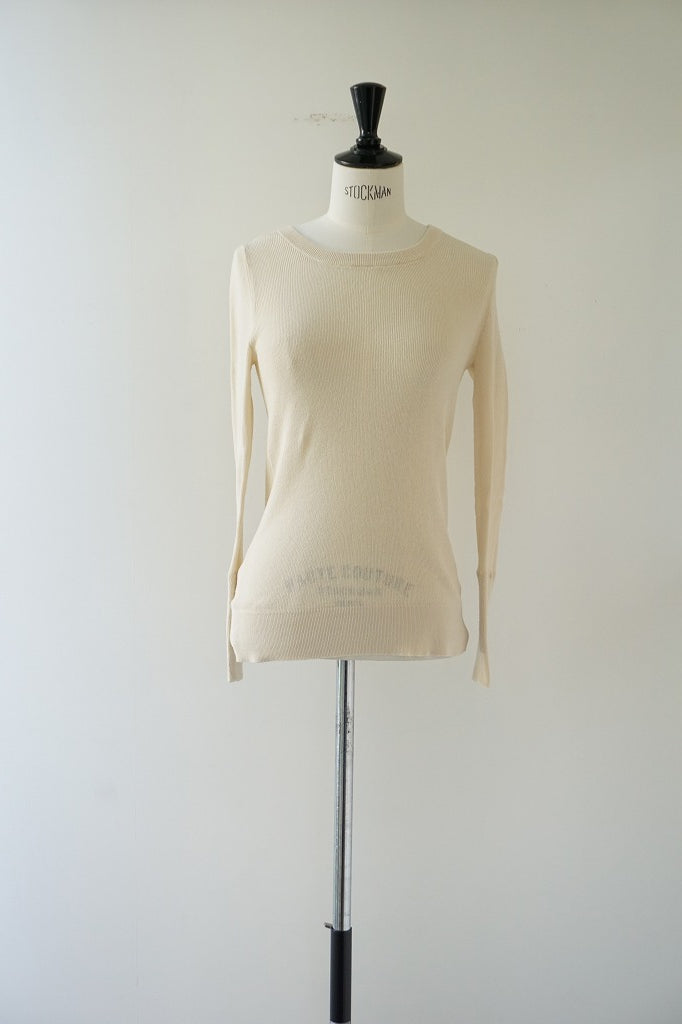 再入荷　tumugu(ツムグ)コットンリブニットUネック長袖