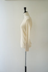再入荷　tumugu(ツムグ)コットンリブニットUネック長袖