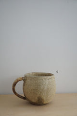 馬渡　新平　ヒビ粉引き　マグカップ丸　大