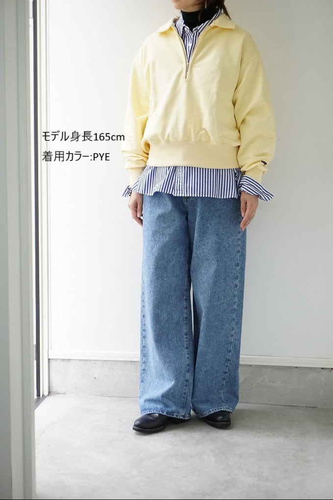 KHA:KI(カーキ) HALF ZIP SWEAT SHIRTS
