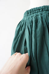 SOIL(ソイル) SUPER FINE VOILE WITH SELVAGE GATHERD SKIRT　20%off